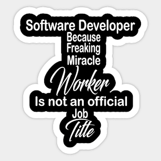 Software Developer Sticker